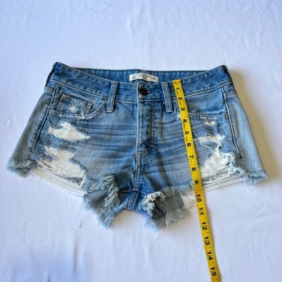 Abercrombie and Fitch Cut-Off Jean  shorts sz 25 - Picture 6 of 7